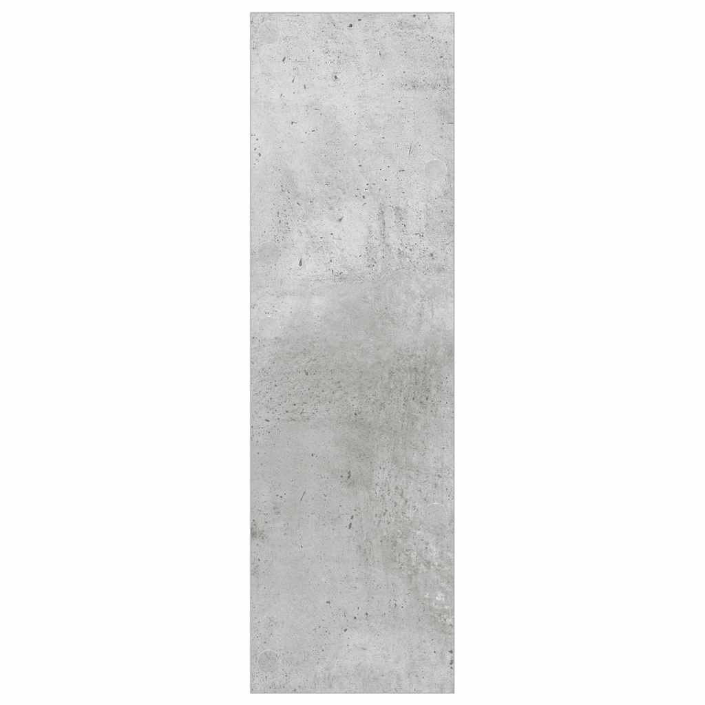 Veggskoskap 2 stk betonggrå 80x18x60 cm sponplate