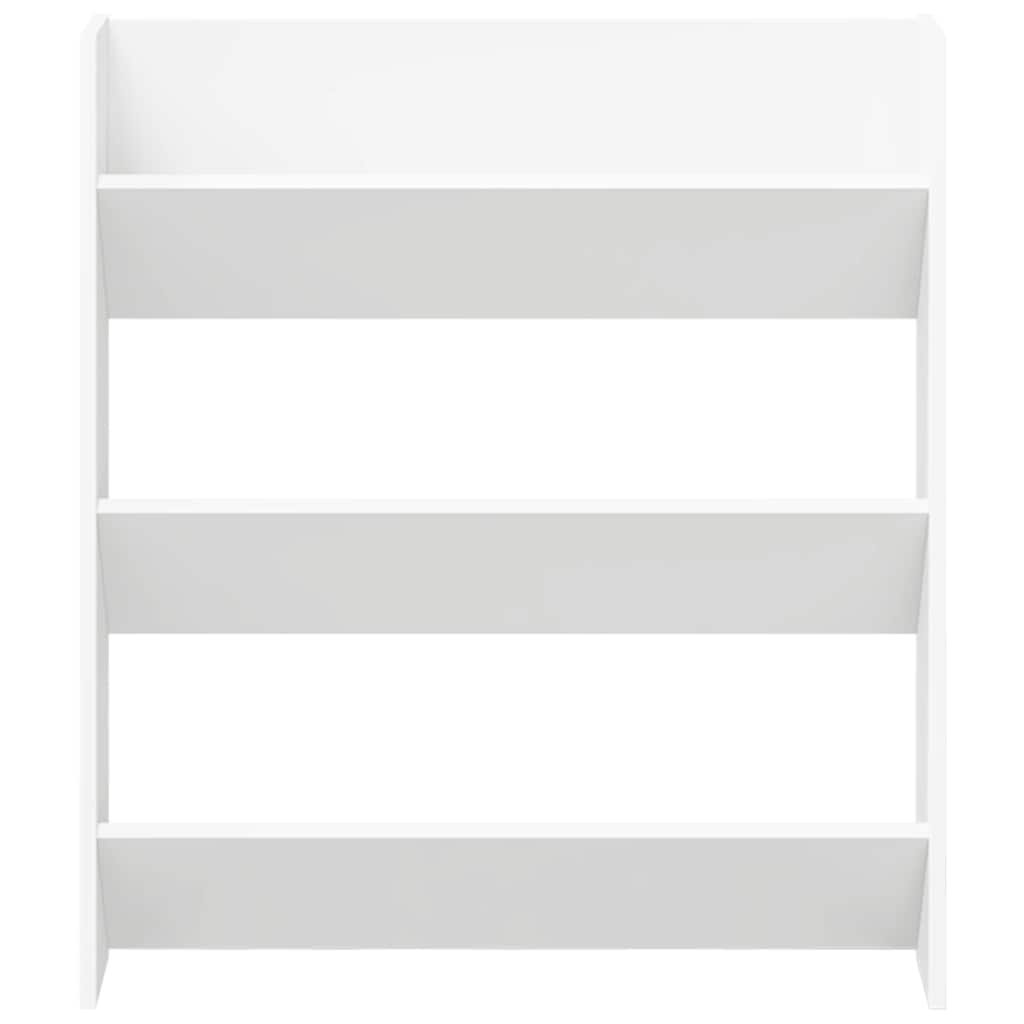 Veggskoskap 2 stk hvit 80x18x90 cm sponplater