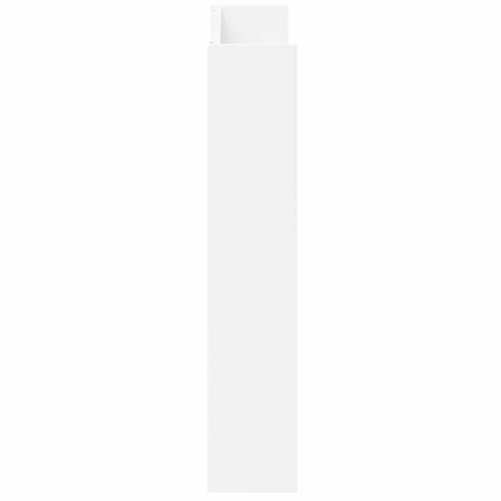 Veggskoskap 2 stk hvit 80x18x90 cm sponplater