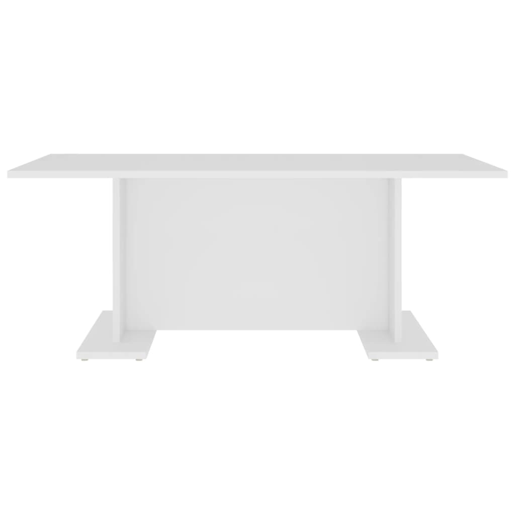 Salongbord hvit 103,5x60x40 cm konstruert tre