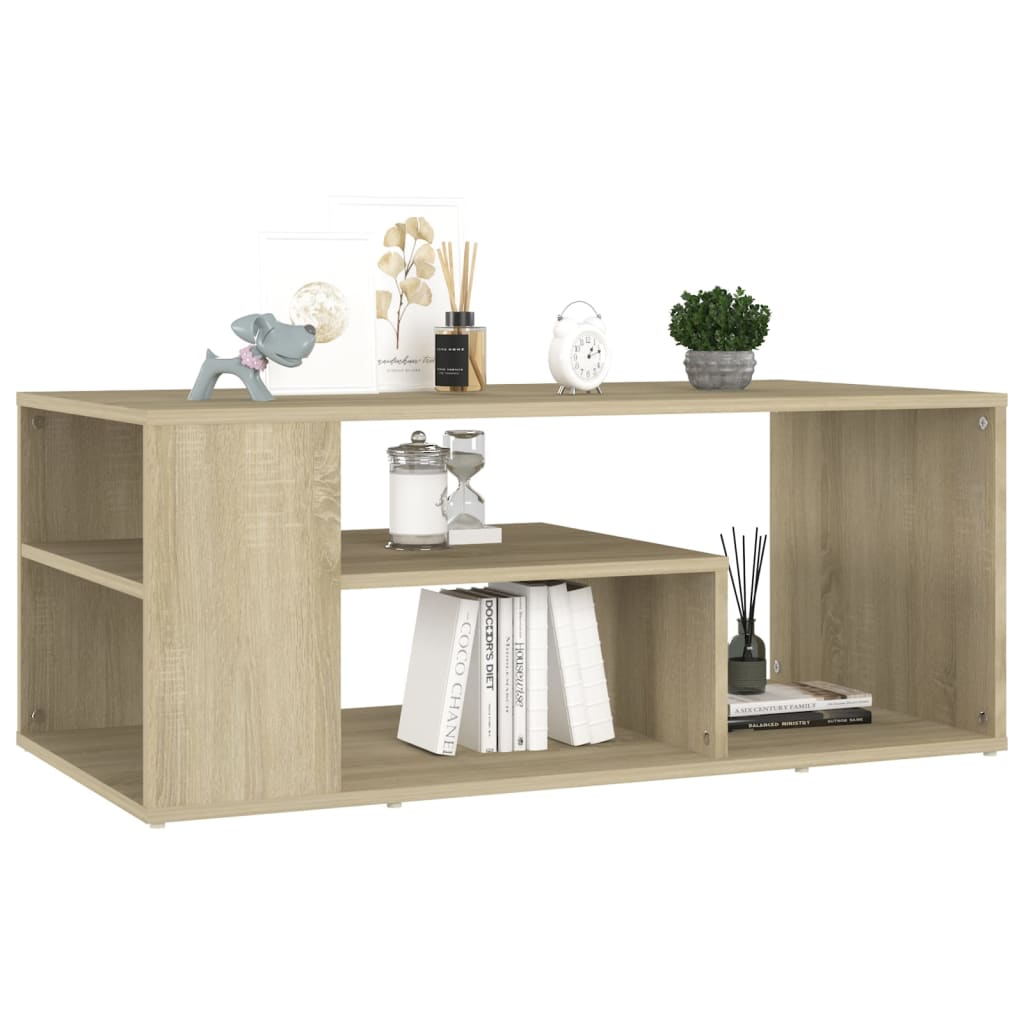 Salongbord Sonoma eik 100x50x40 cm konstruert tre