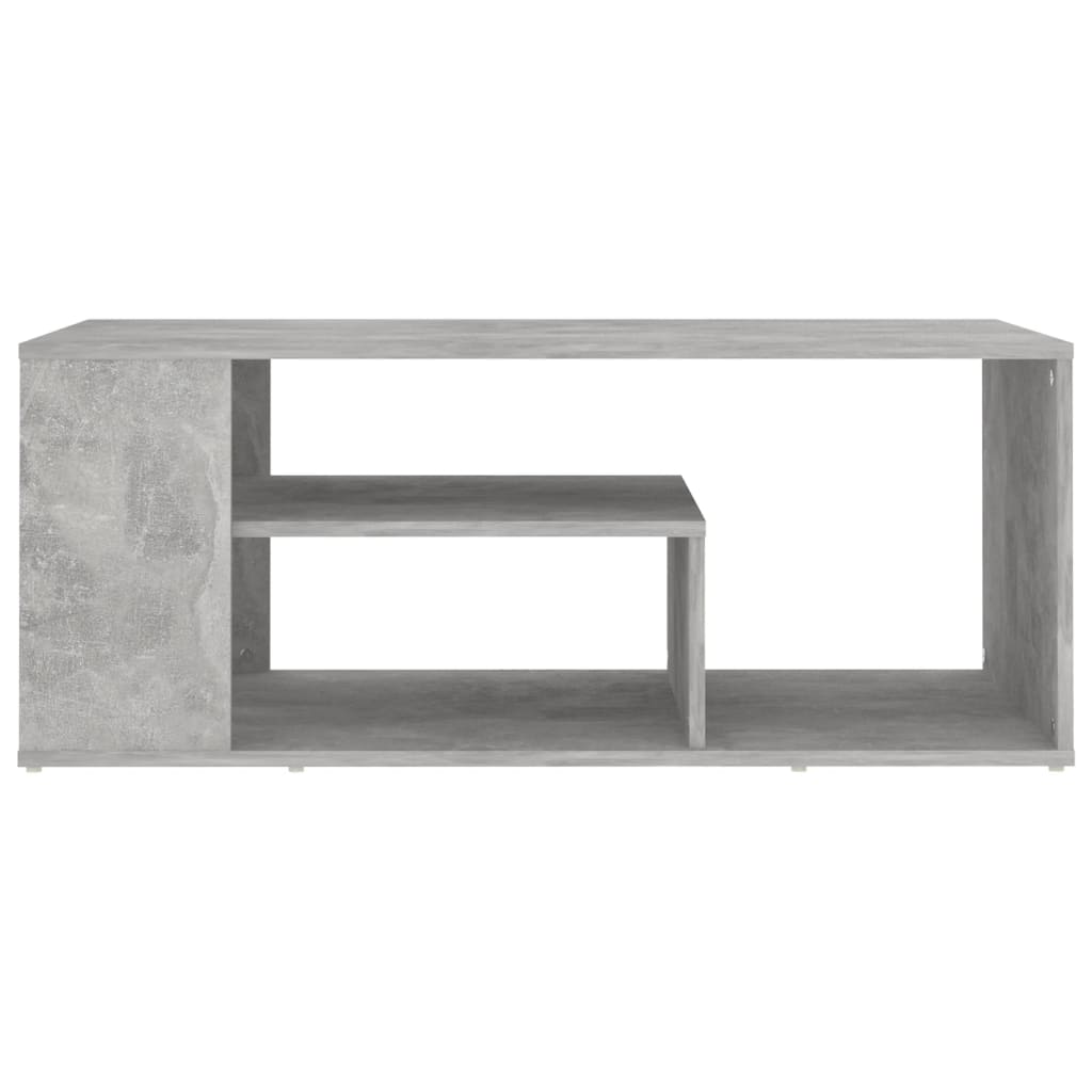 Salongbord betonggrå 100x50x40 cm konstruert tre