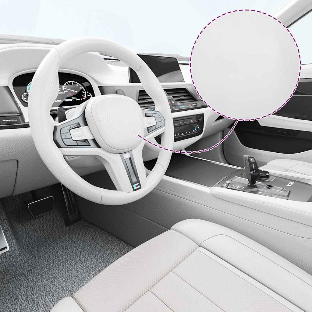 Bilfolier 2 stk 4D hvit 100x150 cm+50x150 cm vidaXL