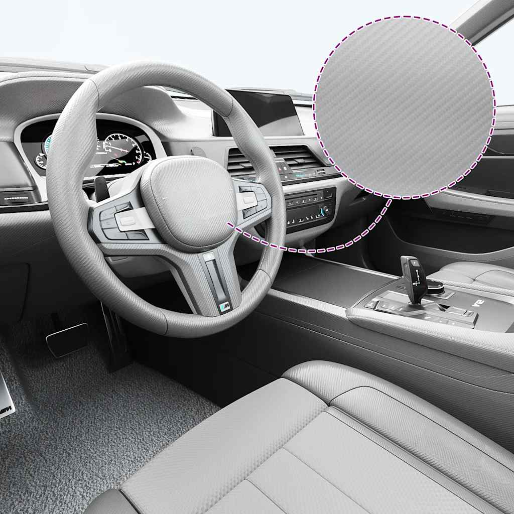 Bilfolie 4D sølv 100x150 cm vidaXL