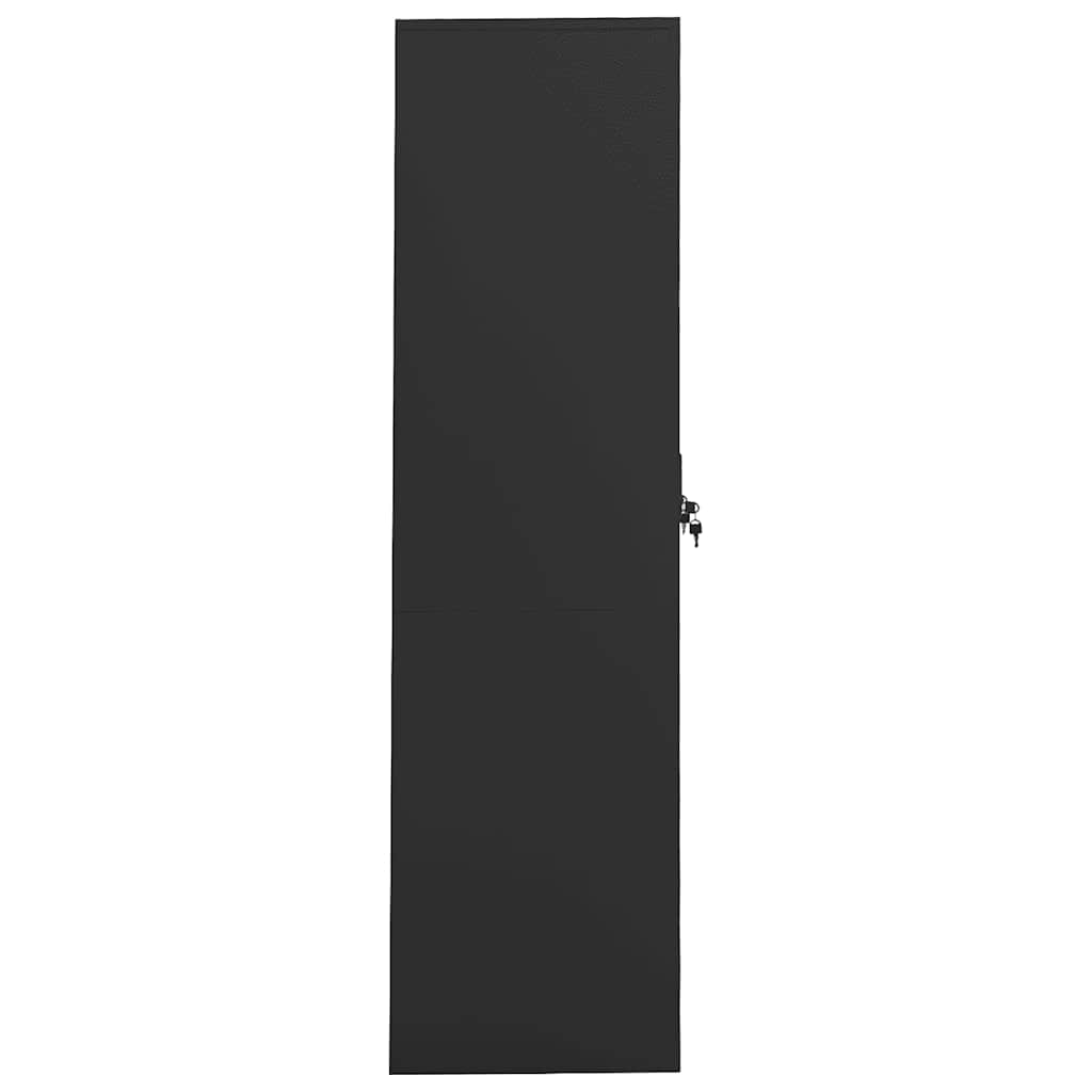 Garderobe antrasitt 80x50x180 cm stål