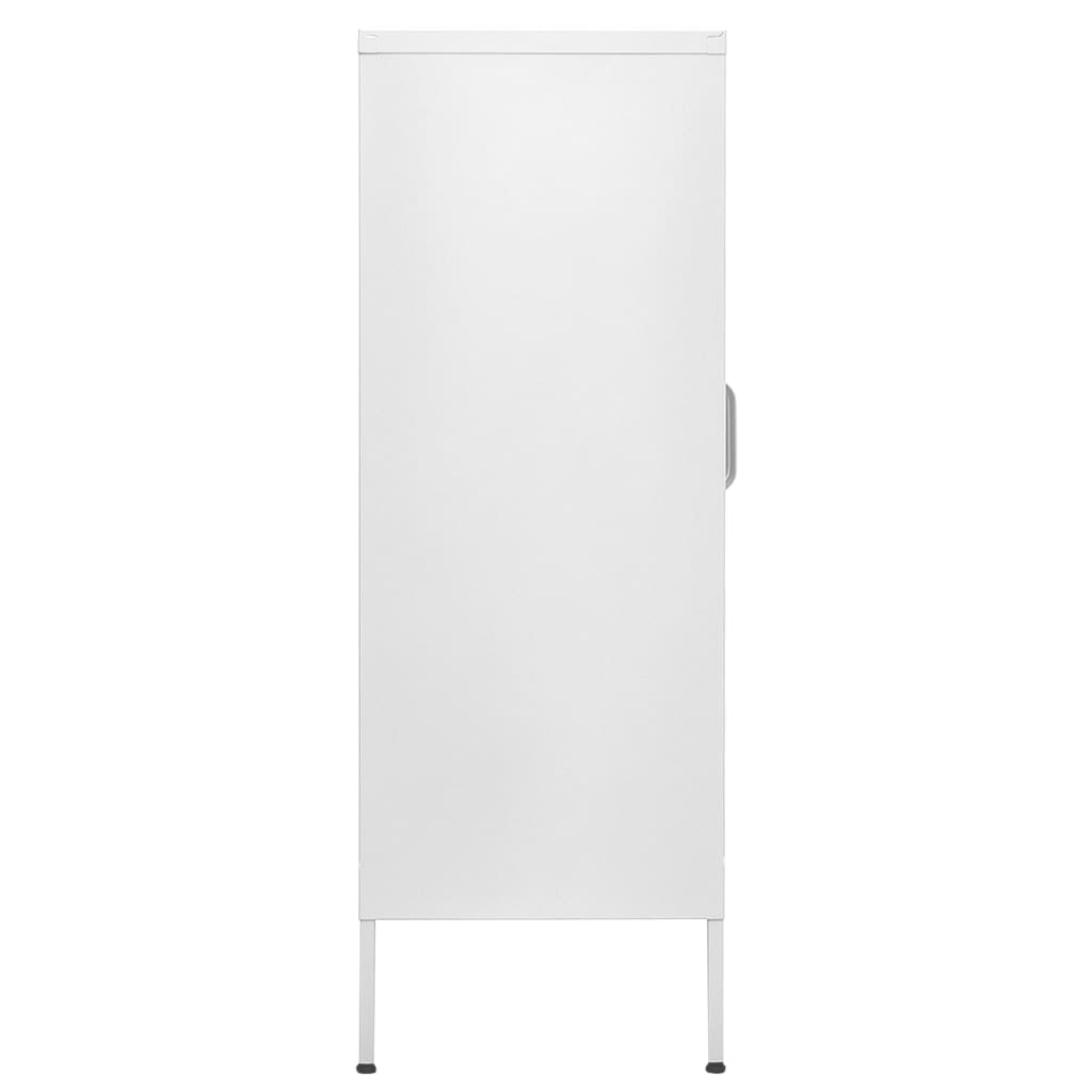 Oppbevaringsskap hvit 80x35x101,5 cm stål