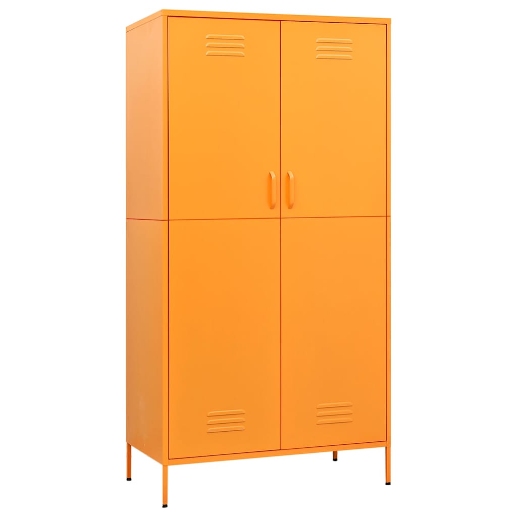 Garderobe sennesgul 90x50x180 cm stål