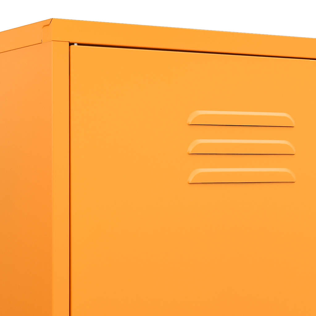 Garderobe sennesgul 90x50x180 cm stål