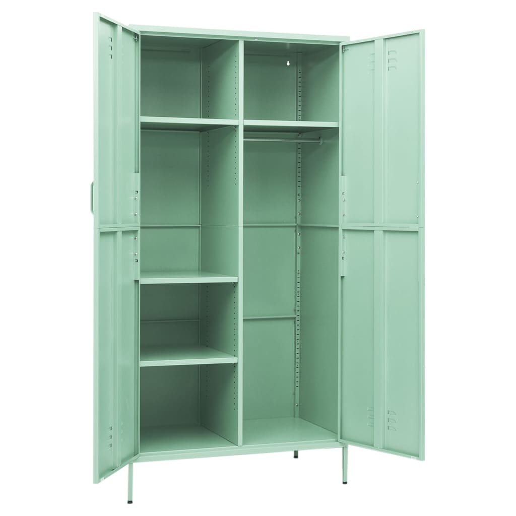 Garderobe mint 90x50x180 cm stål
