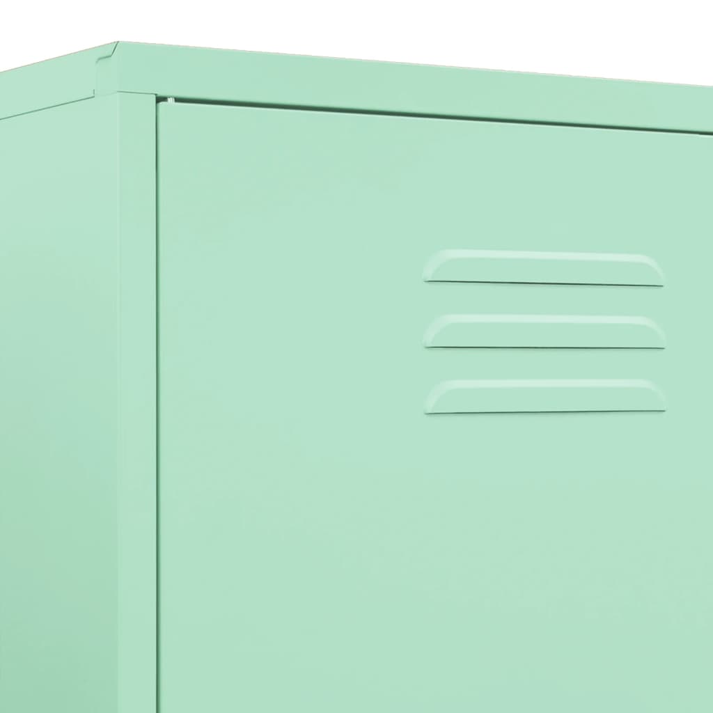 Garderobe mint 90x50x180 cm stål