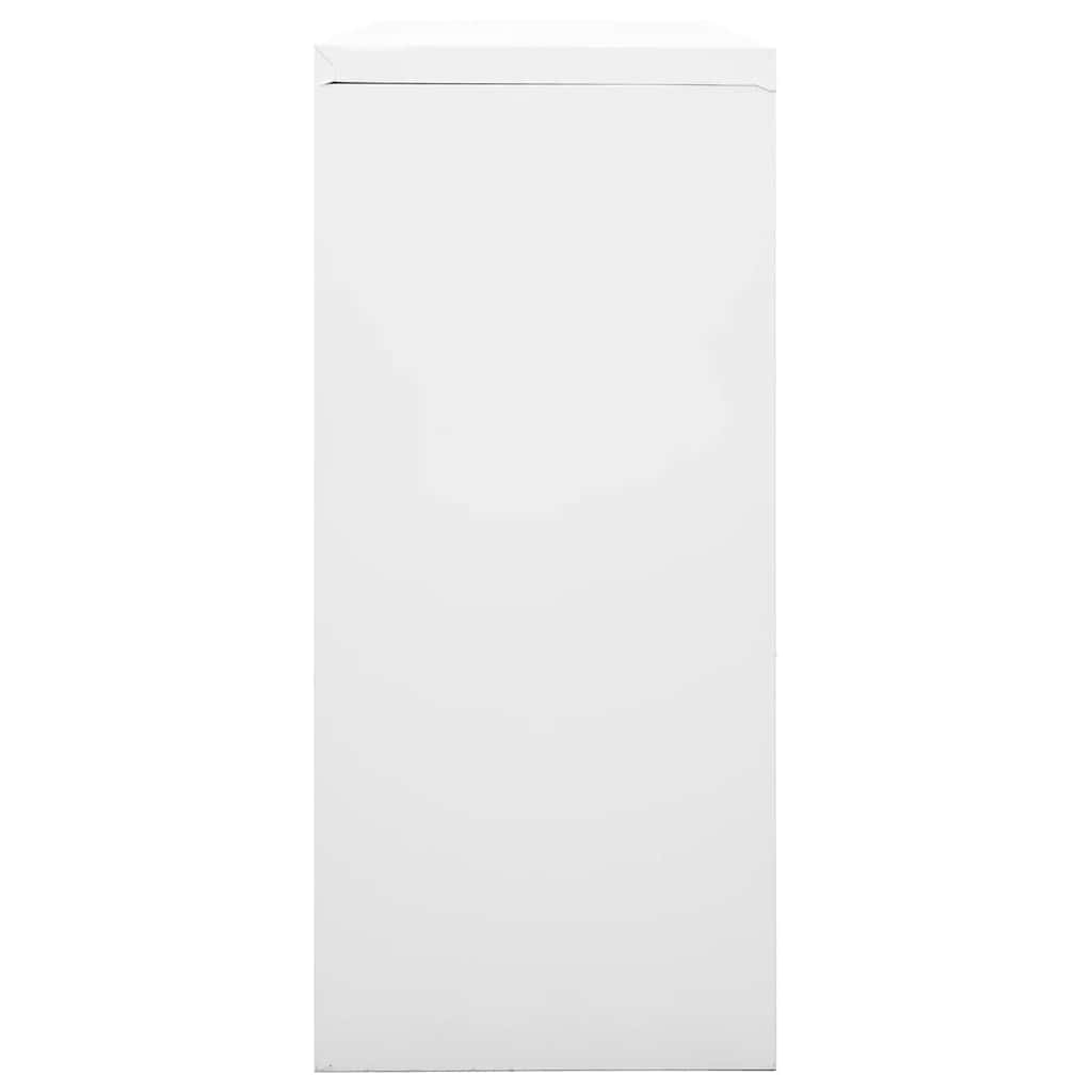 Skap med skyvedør 90x40x90 cm stål grå vidaXL