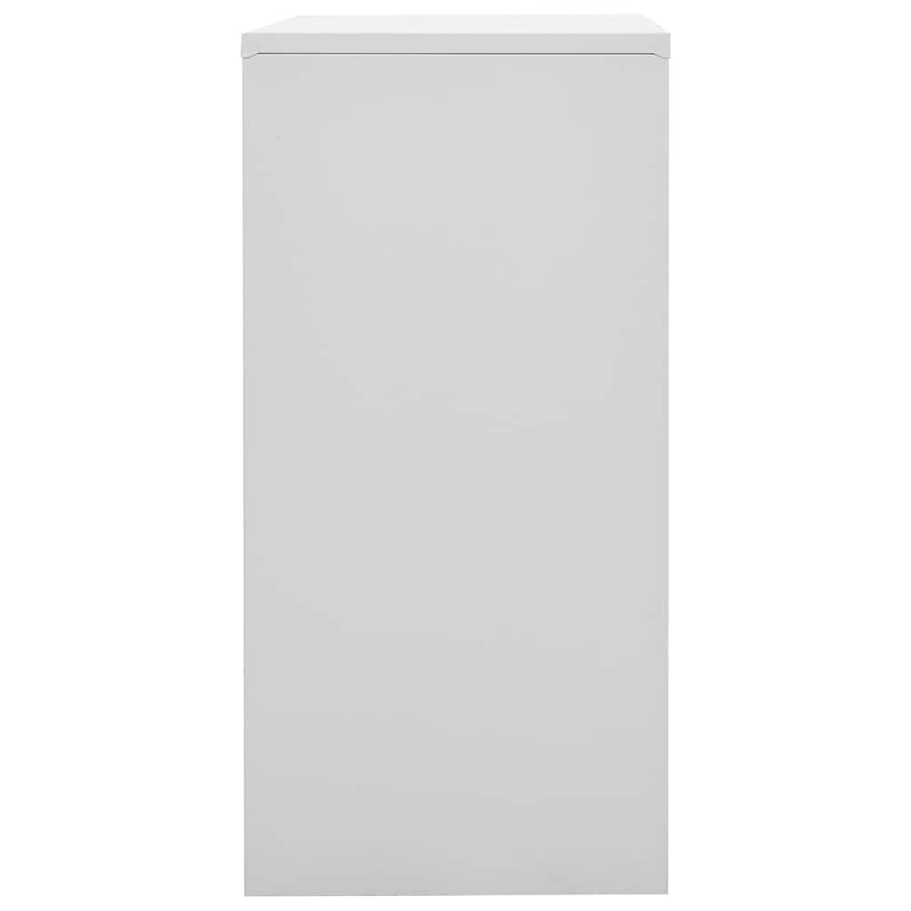 Oppbevaringsskap lysegrå og blå 90x45x92,5 cm stål