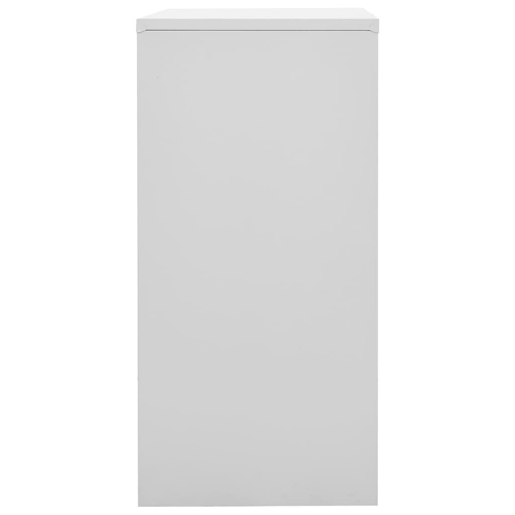 Oppbevaringsskap lysegrå og grønn 90x45x92,5 cm stål