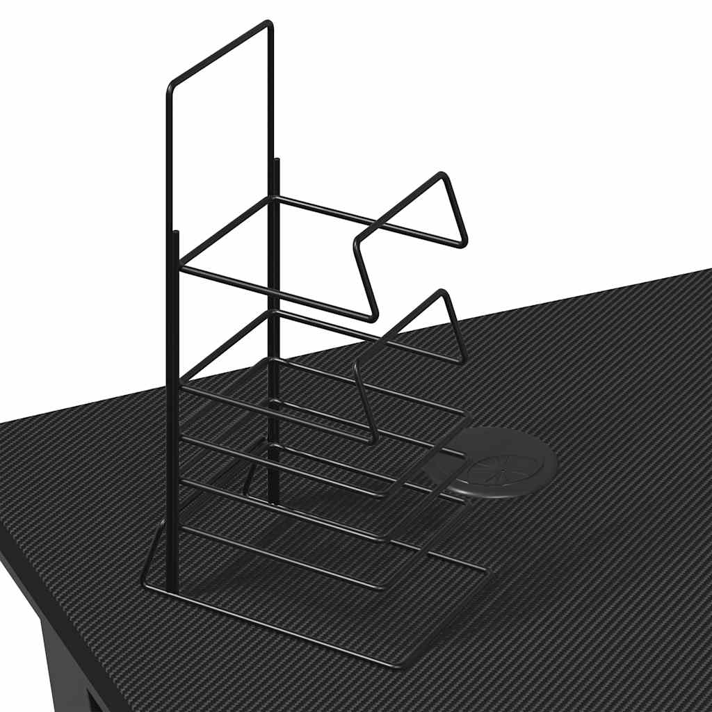 Spillebord med Y-formede ben svart 90x60x75 cm