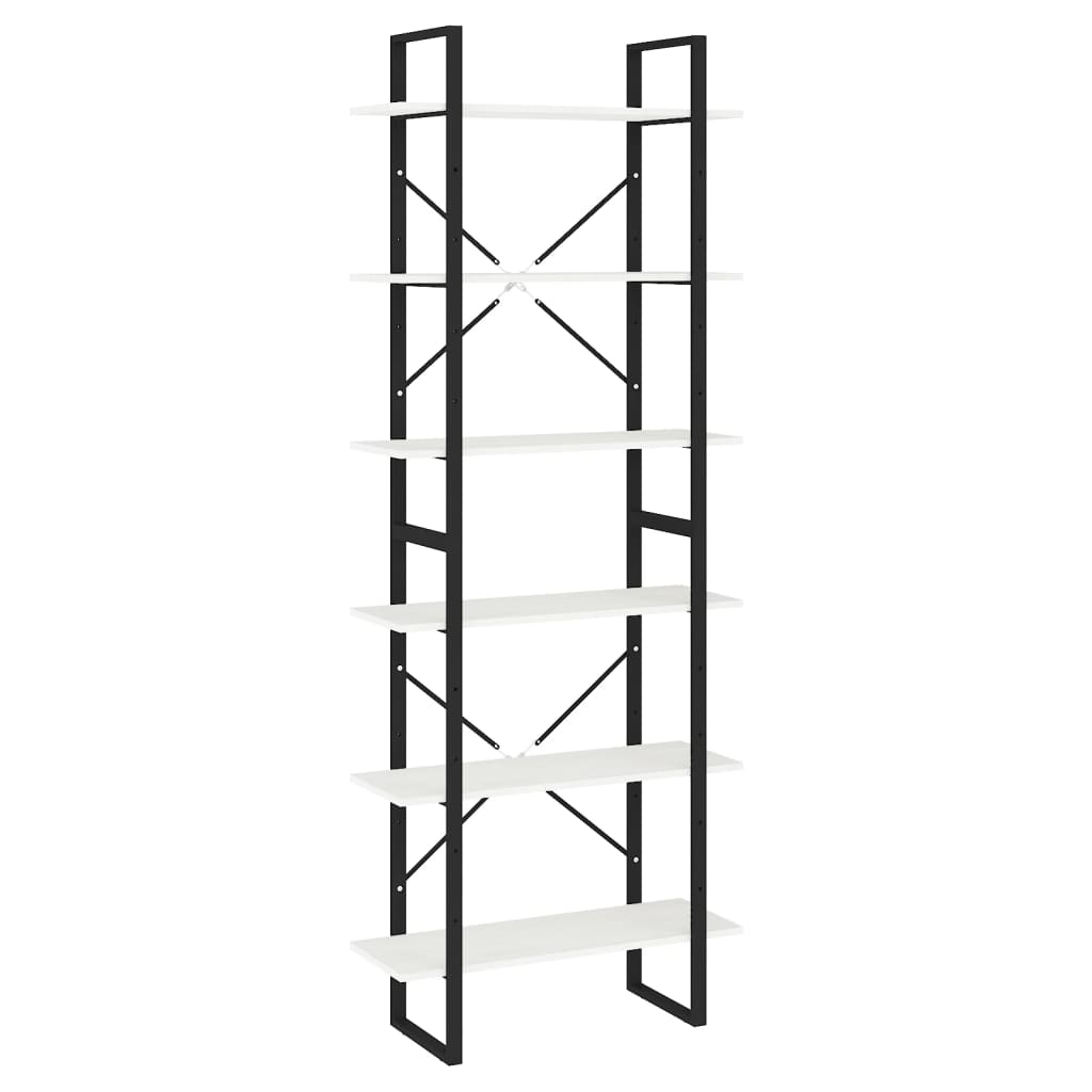 Høyskap hvit 80x30x210 cm heltre furu