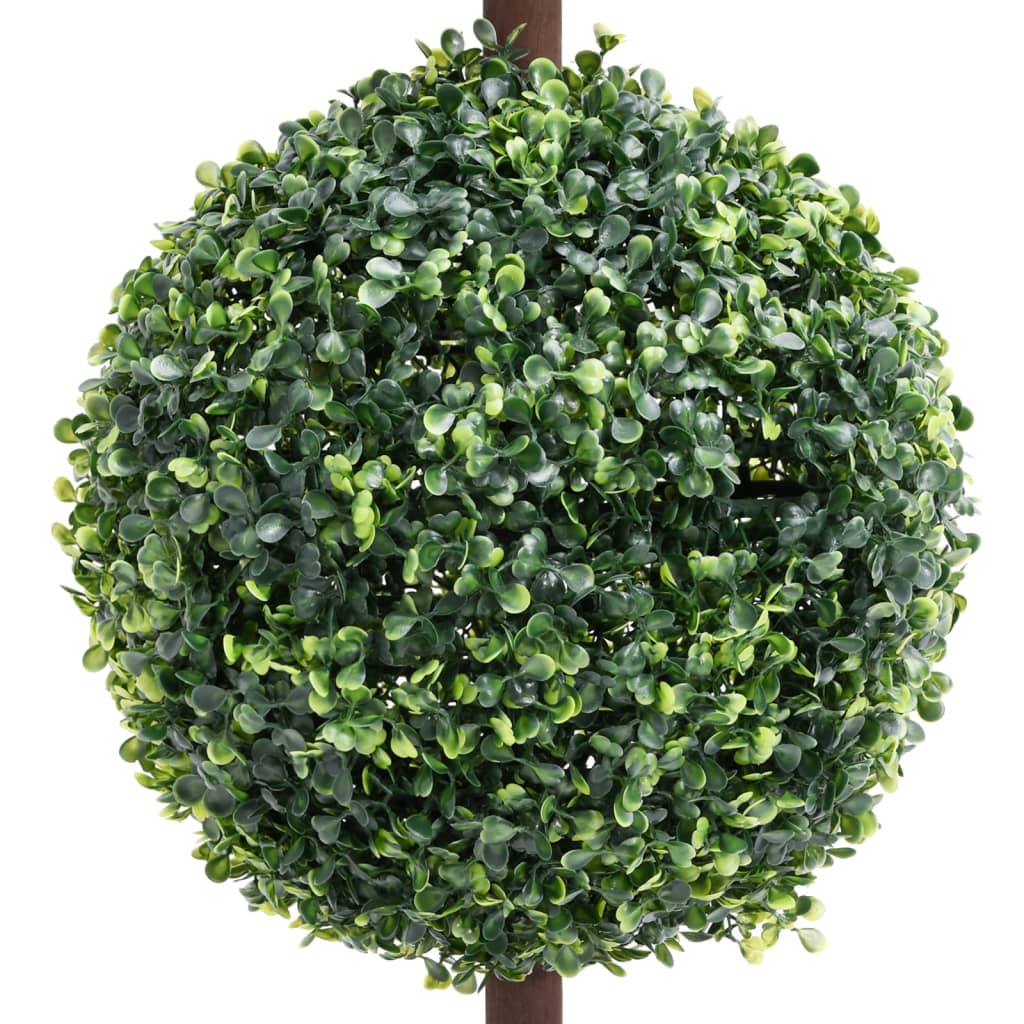Kunstig buksbomplante med potte ballformet 118 cm grønn