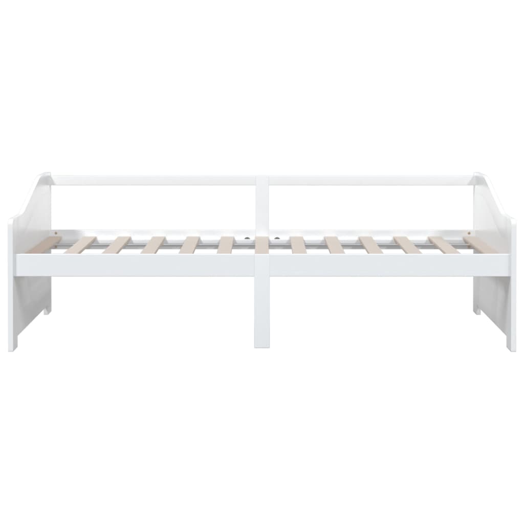Sengeramme 3 seter heltre furu 90x200 cm hvit