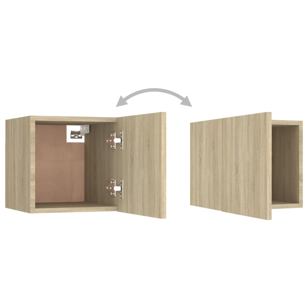 Nattbord 2 stk sonoma eik 30,5x30x30 cm konstruert tre vidaXL