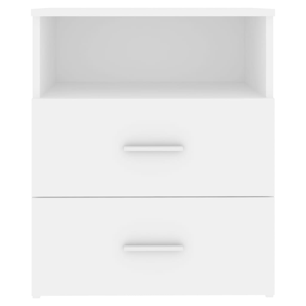 Nattbord 2 stk hvit 50x32x60 cm