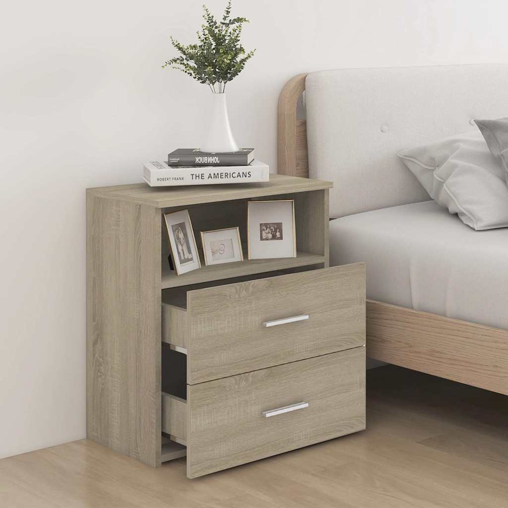 Nattbord sonoma eik 50x32x60 cm