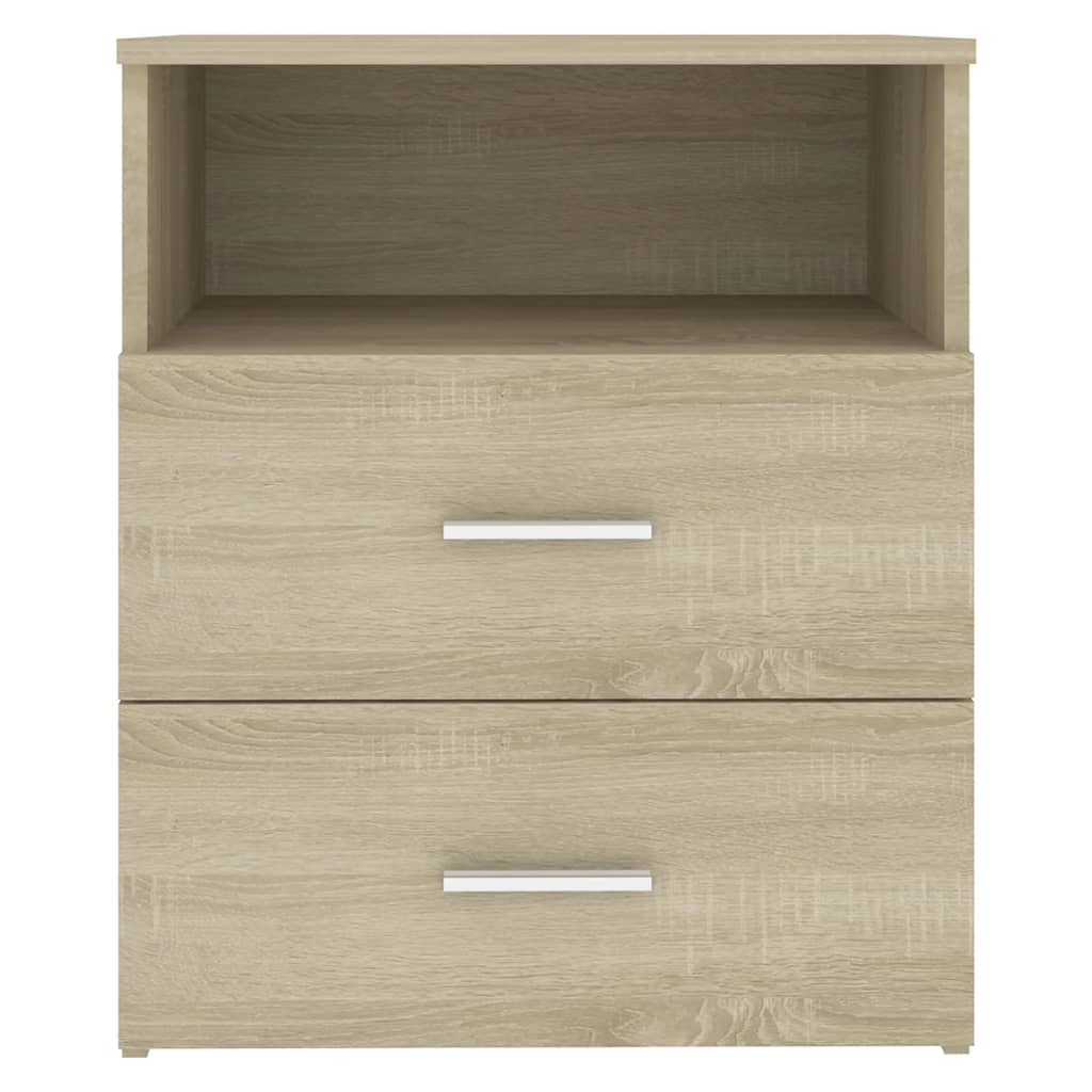 Nattbord 2 stk sonoma eik 50x32x60 cm