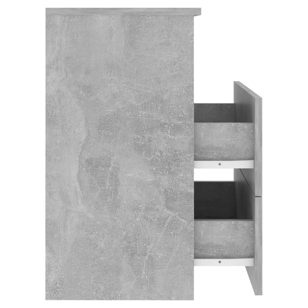 Nattbord 2 stk betonggrå 50x32x60 cm