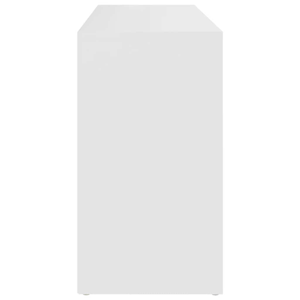 Skobenk hvit 103x30x55 cm konstruert tre