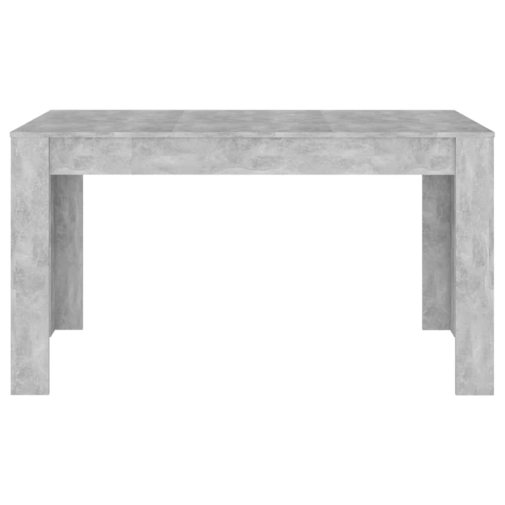 Spisebord betonggrå 140x74,5x76 cm sponplate vidaXL