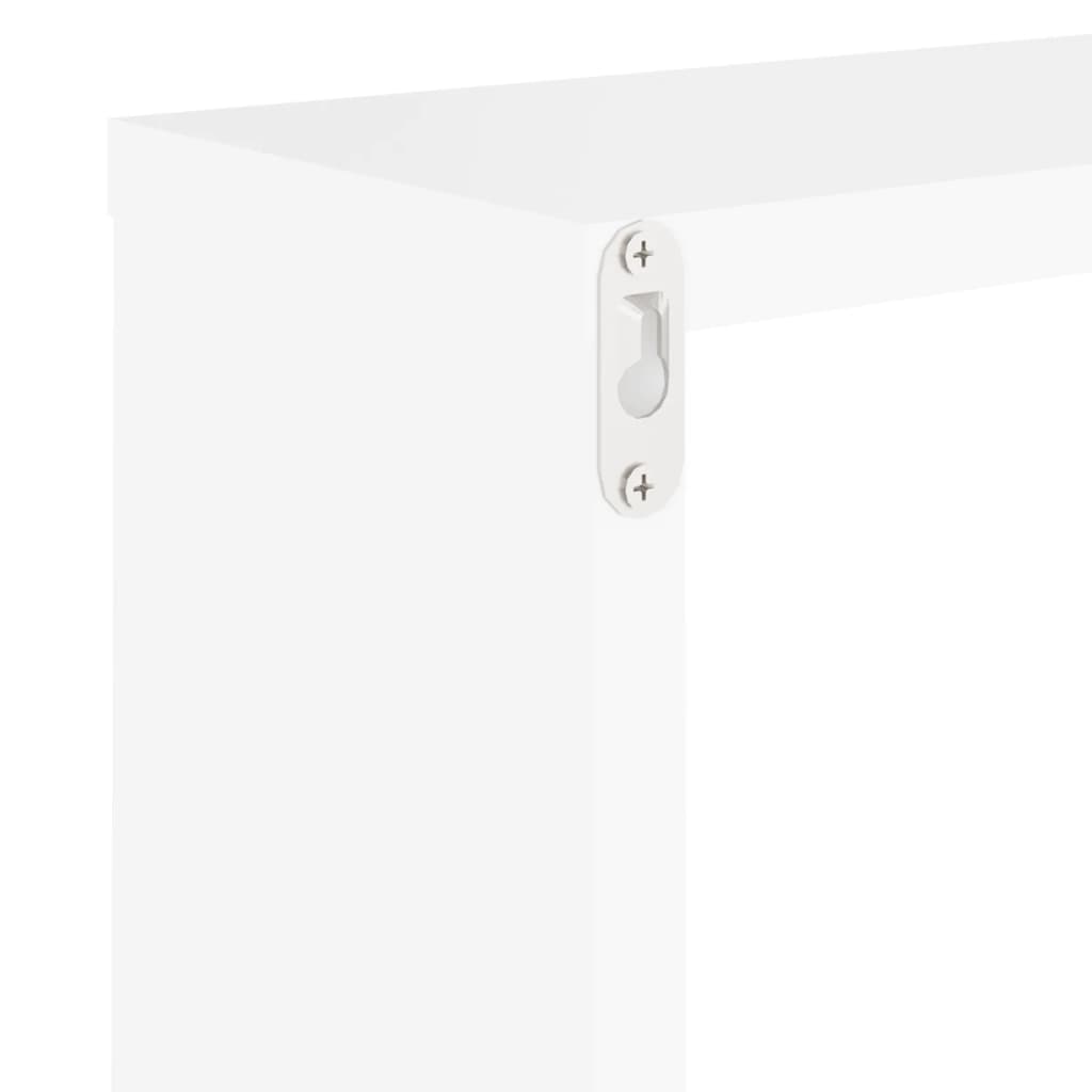 Vegghyller kubeformet 2 stk hvit 30x15x30 cm