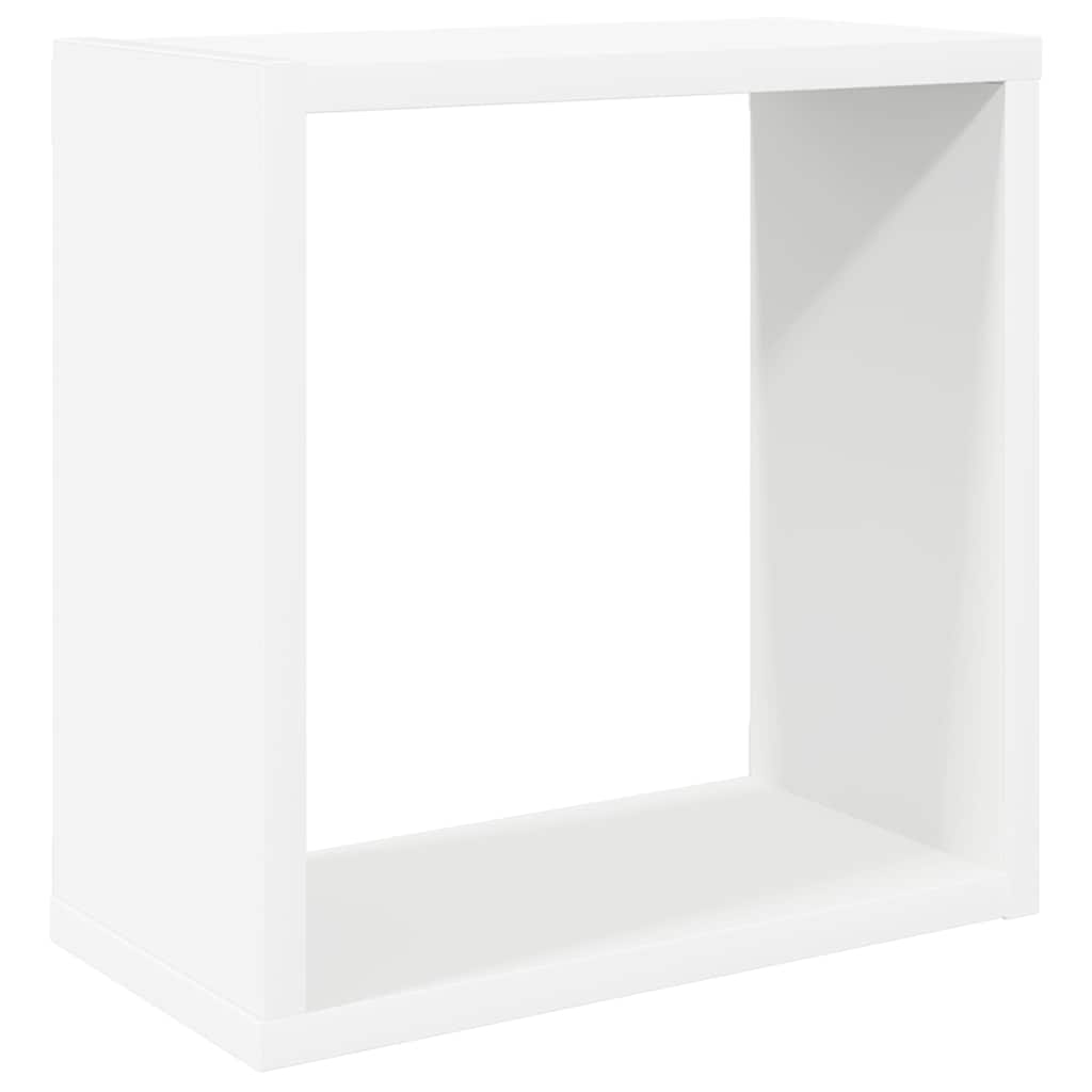 Vegghyller kubeformet 4 stk hvit 30x15x30 cm vidaXL