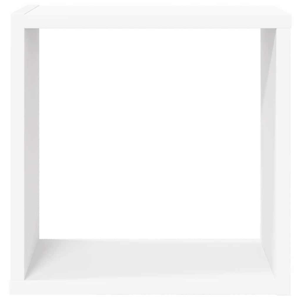 Vegghyller kubeformet 4 stk hvit 30x15x30 cm vidaXL
