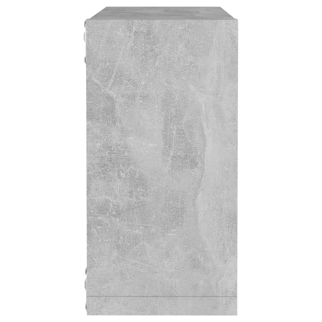 Vegghyller kubeformet 6 stk betonggrå 30x15x30 cm