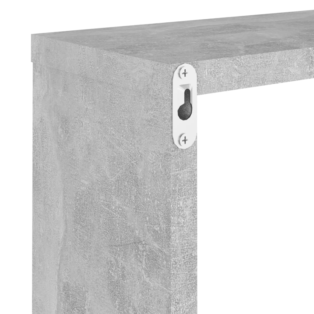 Vegghyller kubeformet 6 stk betonggrå 30x15x30 cm