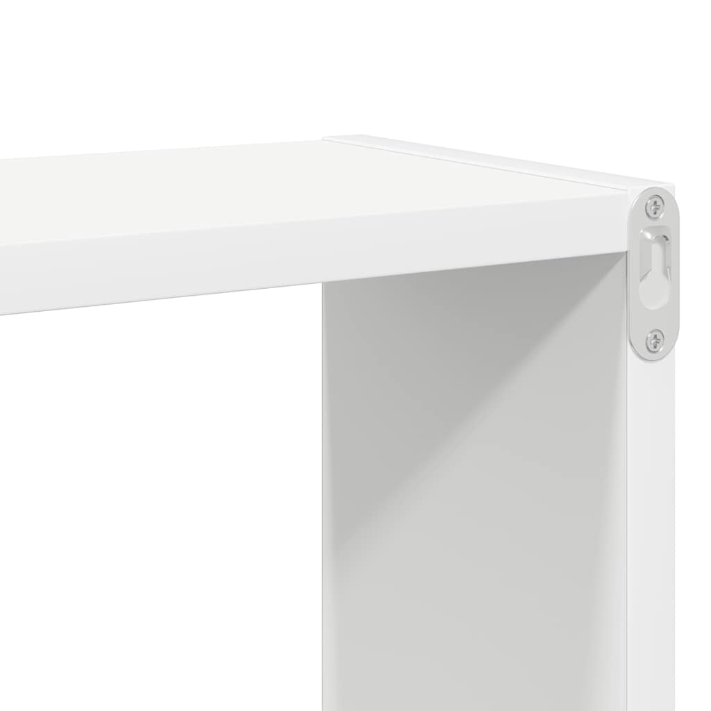 Vegghyller kubeformet 6 stk hvit 26x15x26 cm