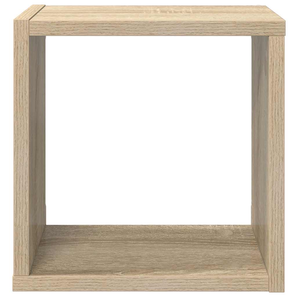 Vegghyller kubeformet 4 stk sonoma eik 26x15x26 cm