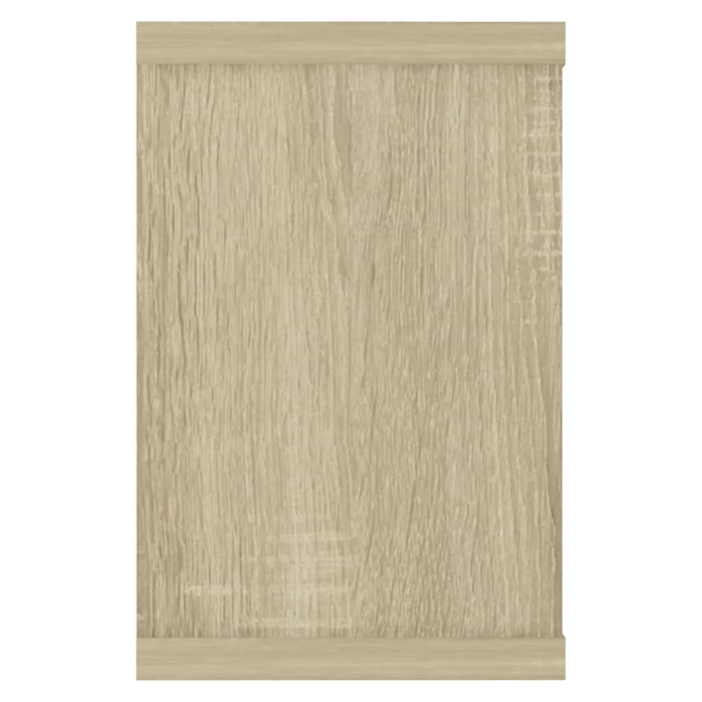 Vegghyller kubeformet 6stk sonoma eik 60x15x23cm konstruert tre