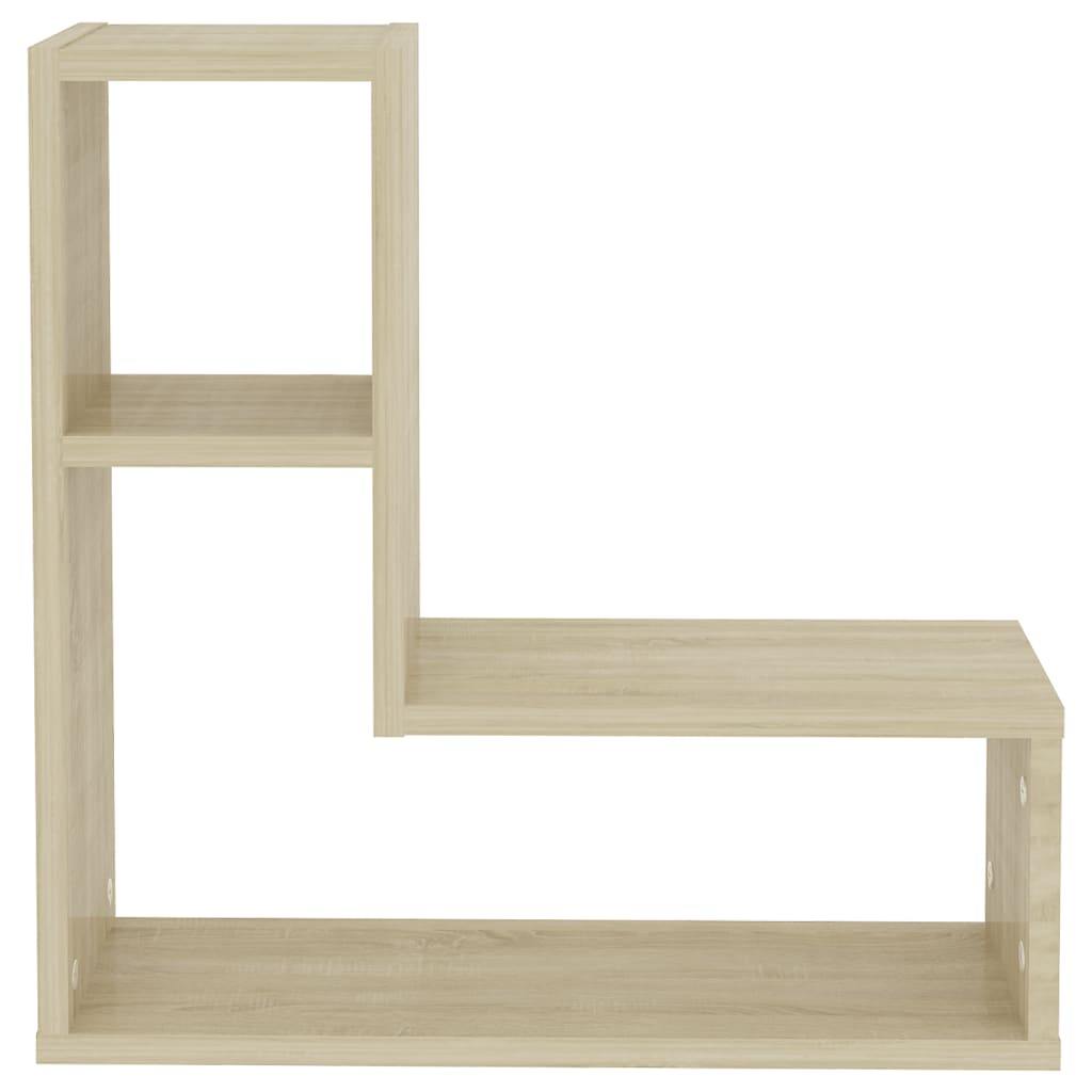 Vegghyller 2 stk sonoma eik 50x15x50 cm konstruert tre