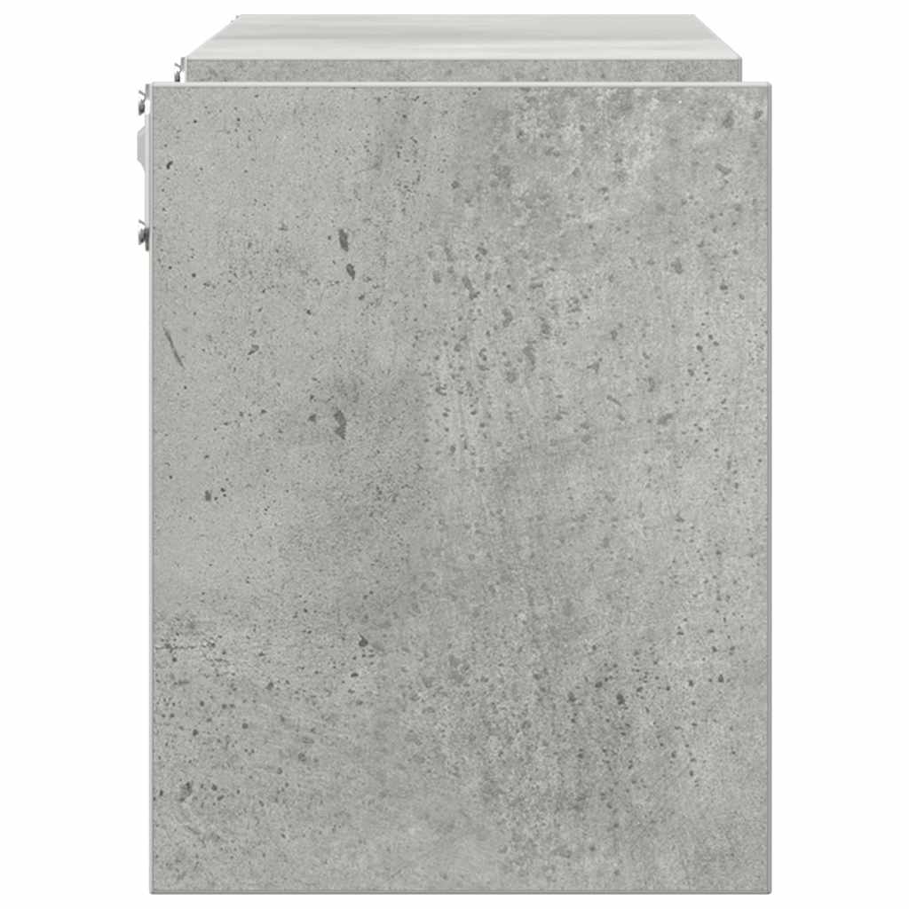 Vegghyller 2 stk betonggrå 100x15x20 cm konstruert tre