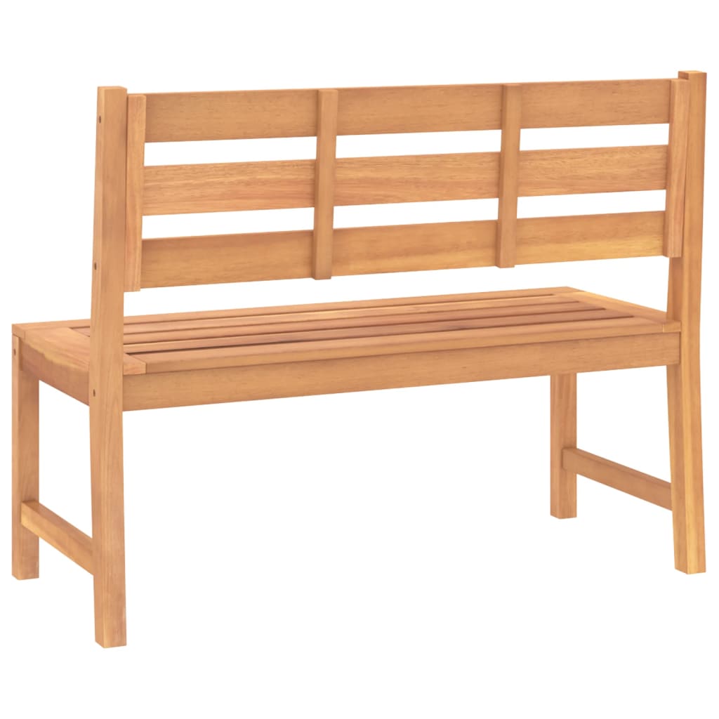 Hagebenk 114 cm heltre teak