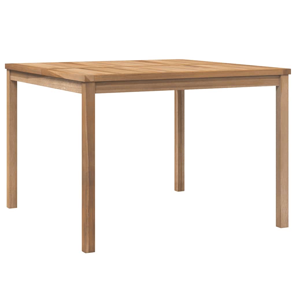 Utendørs spisebord 110x110x77 cm heltre teak vidaXL