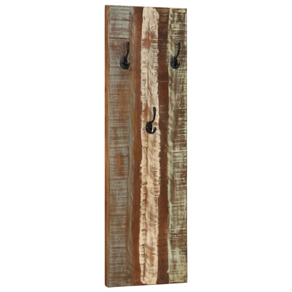 Veggmonterte klesstativer 2 stk 36x3x110 cm gjenvunnet heltre