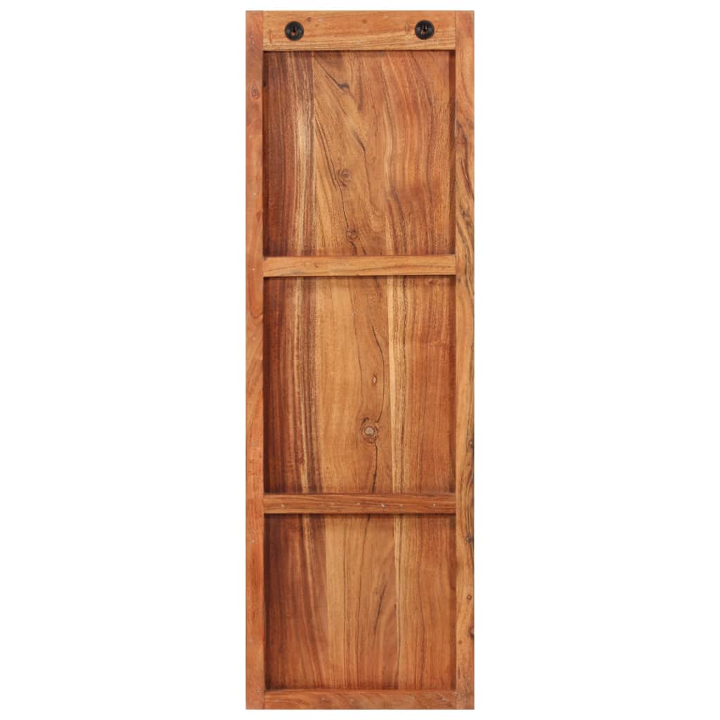 Veggmonterte klesstativer 2 stk 36x3x110 cm heltre akasie