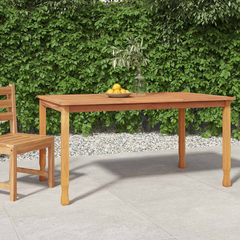 Utendørs spisebord 150x90x75 cm heltre teak