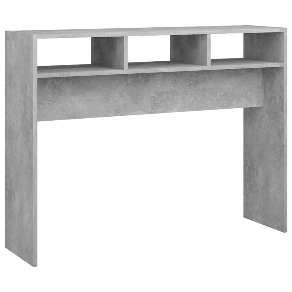 Konsollbord betonggrå 105x30x80 cm konstruert tre