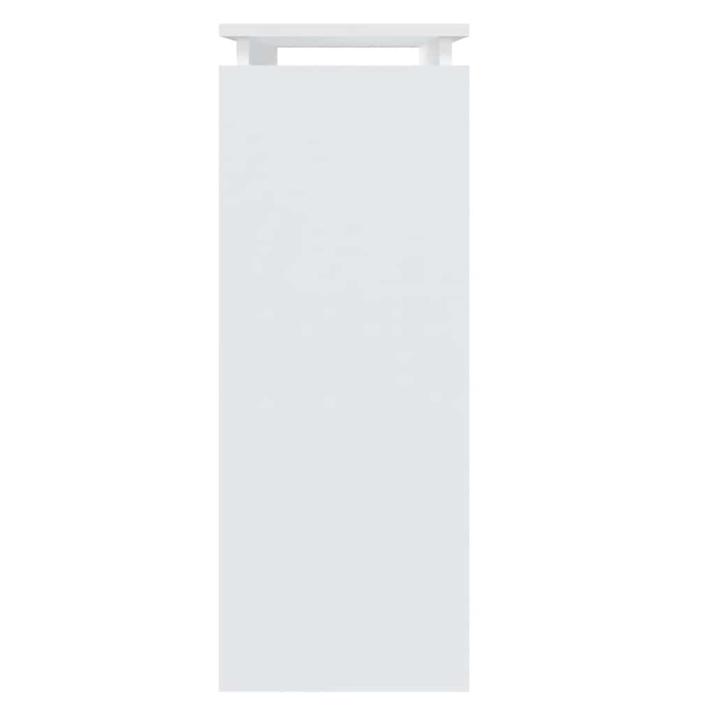 Konsollbord hvit 80x30x80 cm konstruert tre
