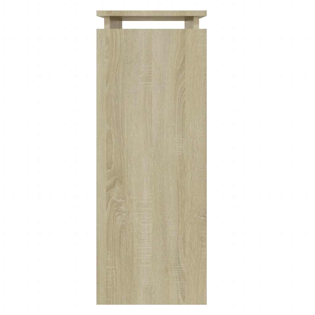 Konsollbord sonoma eik 80x30x80 cm konstruert tre