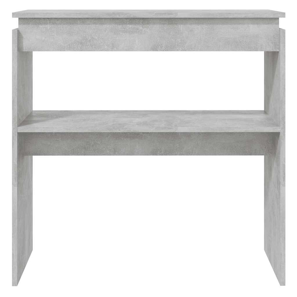 Konsollbord betonggrå 80x30x80 cm konstruert tre