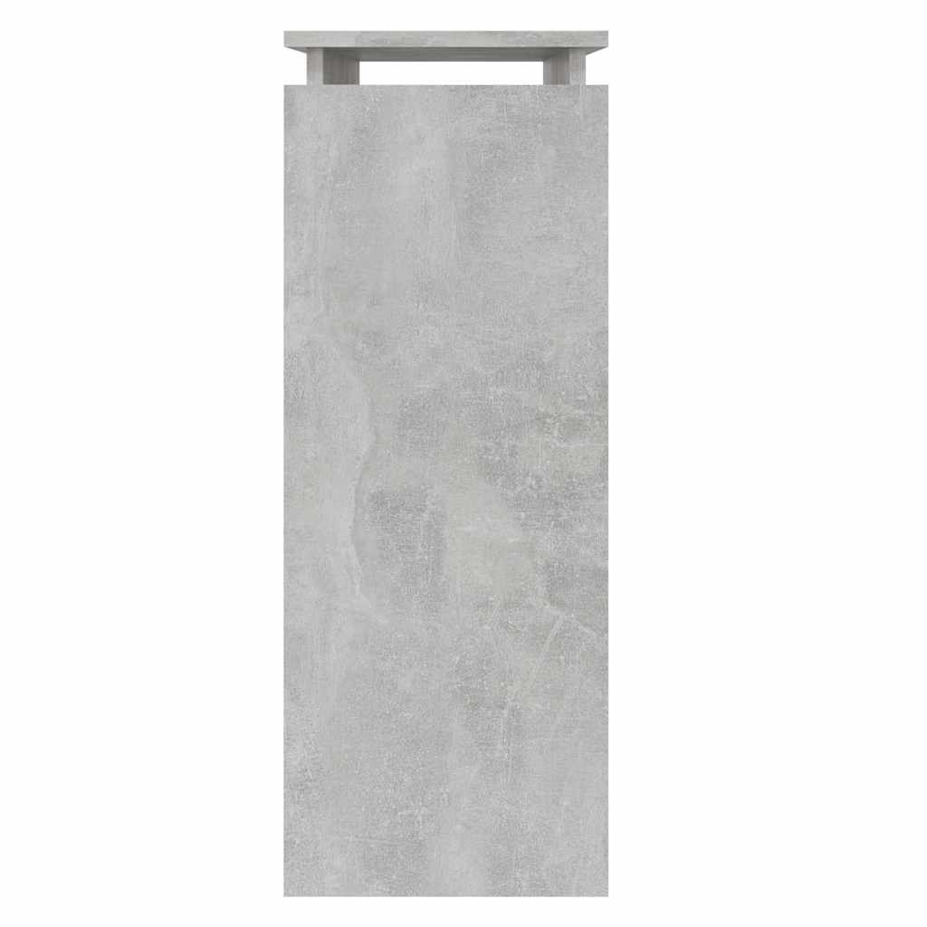 Konsollbord betonggrå 80x30x80 cm konstruert tre