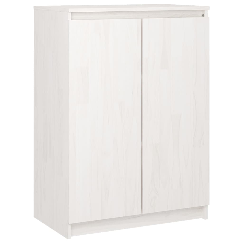 Skjenk 60x36x84 cm heltre furu hvit