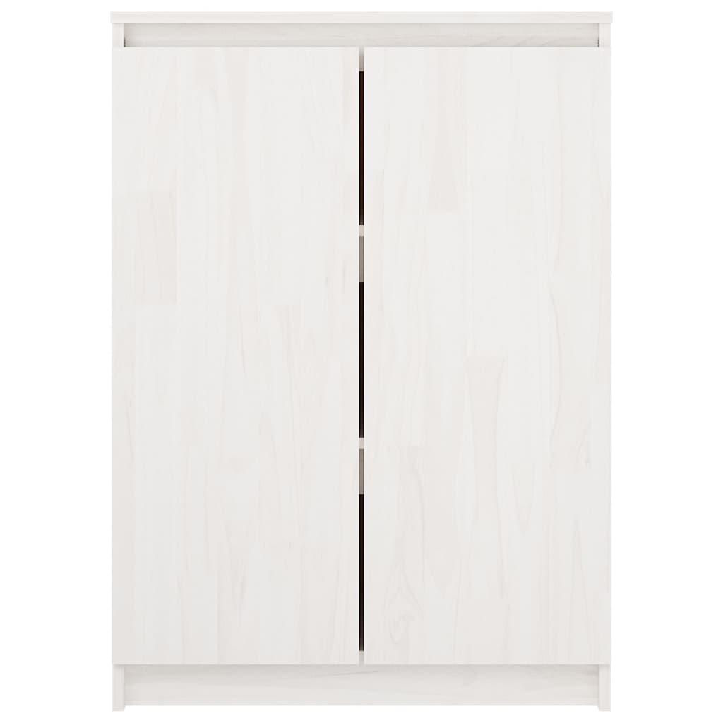 Skjenk 60x36x84 cm heltre furu hvit
